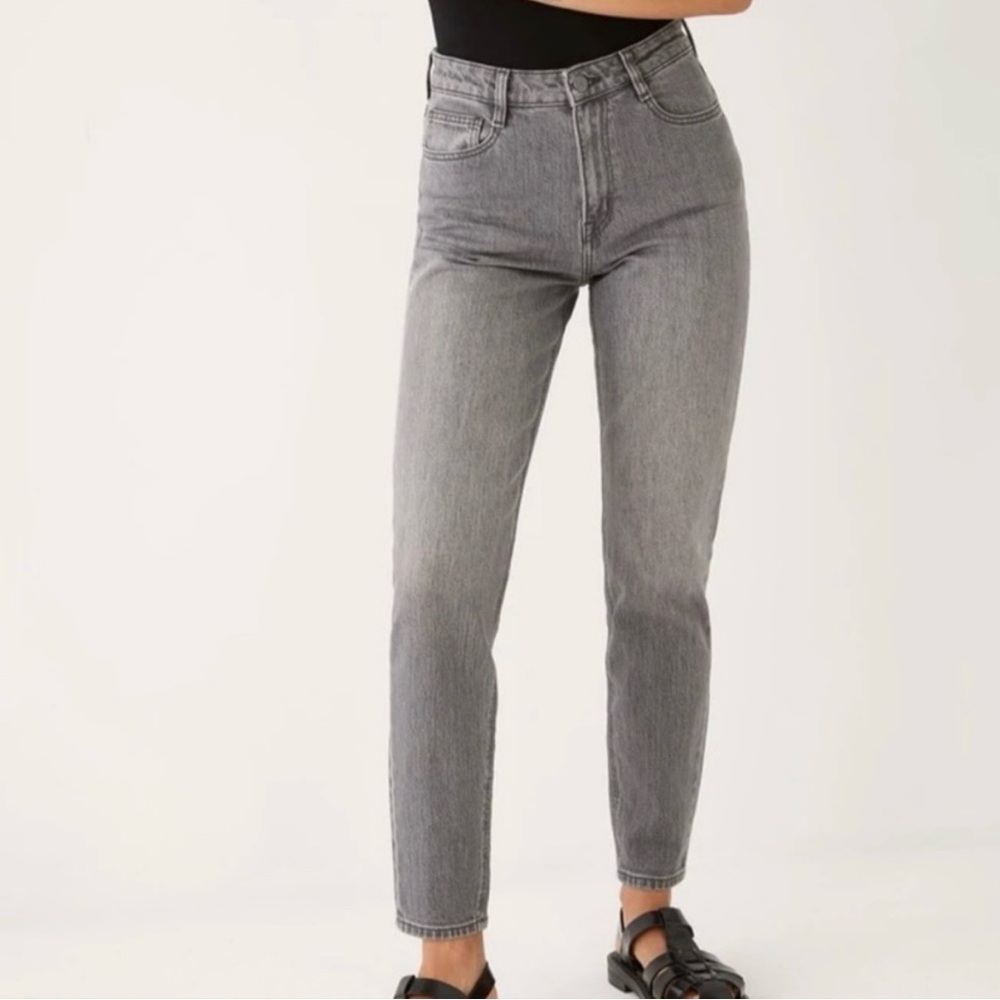 Frank And Oak Kim Slim Fit Black Wash Jeans Size 25